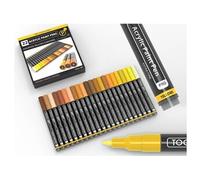 TOOLI MARQUEUR ACRYLIQUE SET JAUNE 22 COULEURS EF 07MM