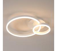 Toolight 42W 4725LM Plafonnier LED Moderne, Luminaire Plafonnier Rond Ø50cm, Lampe de Plafond Acrylique pour Salon Chambre Cuisine Couloir, Blanc Chaud 3000K, Blanc