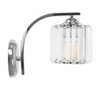tooLight Applique murale intérieure APP509-1W lampes murales en verre, métal pour le salon, la chambre à coucher (chrome, transparent)