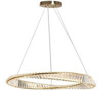 tooLight Lampe à Suspension APP1202-CP Lustre Plafonnier Éclairage de Plafond en verre, métal pour Salon Chambre Cuisine Couloir (or)