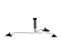 tooLight Lampe à Suspension APP569-3C Lustre Plafonnier Éclairage de Plafond en métal pour Salon Chambre Cuisine Couloir (noir)
