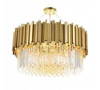 tooLight Lampe à Suspension APP601-C Lustre Plafonnier Éclairage de Plafond en métal, verre pour Salon Chambre Cuisine Couloir (or)