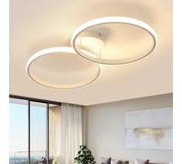 Toolight Plafonnier LED, 36W 4050LM Luminaire Plafonnier Chambre Rond Design, Luminaire LED Plafond pour Cuisine Chambre Couloir, 3000K Lumière Chaude, 54CM