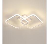 Toolight Plafonnier LED 42W 4725LM, Luminaire Plafonnier Carré Lumière Naturelle 4500K, Plafonnier Salon Moderne Acrylique pour Salon Chambre à Coucher Cuisine Couloir Salle de Bain, 64cm, Blanc