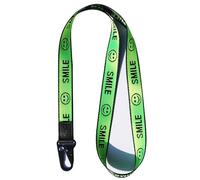 TOOLIN Cordons de cou cool pour clés, portefeuilles, porte-clés pour femmes et hommes, Smile-grass green, 19.6 inches