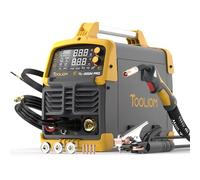 TOOLIOM 200A MIG Welder 5 in 1 MIG/Flux MIG/Lift TIG/Stick/Spool Gun 110/220V Dual Voltage Aluminum Welding Machine Multifunctional Welder