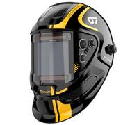 TOOLIOM Casque de soudage à Large Champ de Vision 3.94 "x3.66, Cagoule de soudage à obscurcissement Automatique en Couleurs réelles, écran de Protection Solaire 4/5-9/9-13