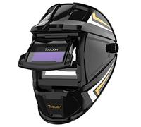 TOOLIOM Casque de soudage Rabattable 92,5 x 42,5mm Pouces Masque de soudage à clapet à assombrissement Automatique True Color Lift Capot de soudage Avant