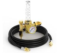 TOOLIOM Jauge de régulateur de débit d'argon de CO2 avec tuyau de gaz pour soudage MIG TIG