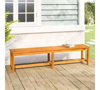 toolkix Banc de jardin en bois d'acacia massif - 180 x 35 x 45 cm - Résistant aux intempéries et facile d'entretien - Banc stable pour terrasse, balcon, jardin et extérieur - Confortable avec dossier