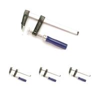 TOOLLAND 3935-15 serre-joints à vis, 150 mm x 50 mm,Couleur assortie (Lot de 4)