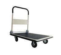 Toolland Chariot de Plateforme Pliable en Acier 300 kg avec Plateau antidérapant 91x61 cm 4 Roues et poignée Soft-Grip idéal pour Maison Bureau entrepôt et déménagement