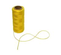 Toolland Cordeau de maçon 100 m Jaune 1.2 mm pour alignement précis Fil Robuste sur Bobine idéal pour maçonnerie carrelage et travaux extérieurs