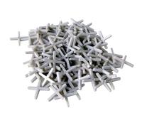 Toolland Croix de joint, 250 pièces, plastique, blanc, largeur de joint 4 mm