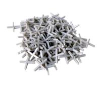 Toolland Croix de joint, 250 pièces, plastique, blanc, largeur de joint 5 mm