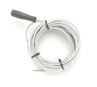 Toolland Déboucheur canalisation 10 m, ø 7 mm, métal et plastique, noir et argent, spirale de canalisation, câble de nettoyage, serpent de plomberie, ressort déboucheur, outil de débouchage, douche,