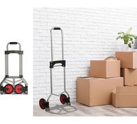 Toolland Diable, pliable, acier, argent, capacité 60 kg