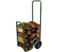 Toolland Diable pour bois, vert, capacité de charge 100 kg