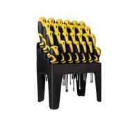Toolland Ensemble de tournevis, 26 pièces, avec support, embout magnétique, poignée antidérapante ergonomique en soft grip, conception ergonomique, poignée antidérapante, acier au chrome-vanadium