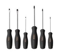 Toolland Ensemble de tournevis, fente/Phillips, 6 pièces