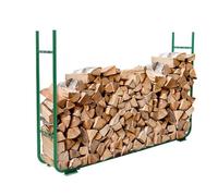 Toolland Étagère réglable pour bois de chauffage et bûches, résistant à la rouille, largeur 150-220 cm, profondeur 20-30 cm, hauteur 105 cm, intérieur et extérieur, sous bâche, facile à monter, idéale