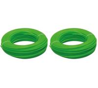 Toolland Fil pour coupe-bordure, nylon, vert, 1.6 mm, 25 m (Lot de 2)
