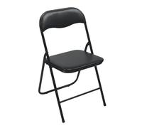 Perel Tools Chaise pliante Toolland FP168B Tolland noire 38 x 43 x 78 cm