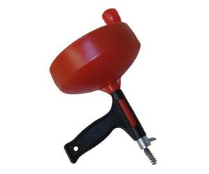 Toolland Furet déboucheur à tambour 4 m avec poignée pistolet, déboucheur canalisation pour évier douche et toilette, spirale flexible de nettoyage pour baignoire lavabo et siphon