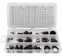 Toolland Jeu de joints toriques métriques en nitrile 225 pcs Perel HAS02