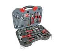 Toolland Jeu d'outils en chrome-vanadium, 78 pièces, pour les bricoleurs et les professionnels, incluant des instruments de précision et une mallette de rangement solide
