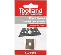 Toolland Lames de rechange pour fraiseuses de bords, trapèze & carré, 2 pièces