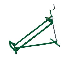 Toolland Lève-Tracteur pour Tondeuse à Gazon, Dispositif de Levage autoporteur, lève Tondeuse télescopique, cric pour Tondeuse autoporteur, manivelle, inclinable, Hauteur 79 cm, Vert, 400 kg