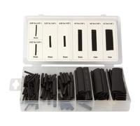 Toolland HAS07 Assortiment de gaines thermorétractables noir 1 set