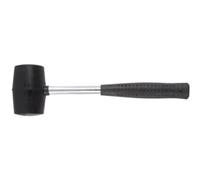 Toolland Maillet en caoutchouc, 200g, manche en métal, idéal pour le camping & la pose de sols