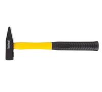 Toolland Marteau de menuisier, tête en acier 500 g, manche en fibre de verre pour force & durabilité, jaune/noir