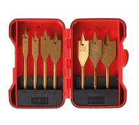 Toolland Mèches à fraiser, pour bois, revêtement en titane, set de 7 pièces, tailles Ø 10-12-16-19-22-25-32 mm