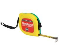Toolland Mètre ruban pratique, avec clip et bouton de verrouillage, 3 m