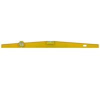 Toolland Niveau à bulle précis avec 2 fioles, non magnétique, jaune et trou de suspension pratique,