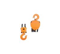 Toolland palan manuel à chaîne 2,8m - 2000kg - orange - acier