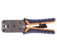 Toolland Pince à sertir professionnelle, pour RJ45, coupe, dénude et sertit avec facilité