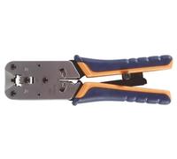 Toolland Pince à sertir professionnelle, pour RJ45, couper, dénuder et sertir en toute simplicité
