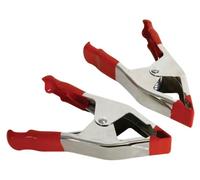 Toolland Pinces, métal, 150 mm (6), 2 pièces, fermeture rapide, rouge
