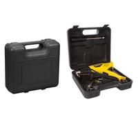 Perel Tools Pistolet à air chaud 2000 W, 350–550 °C, 250–550 L/min, jaune, avec accessoires