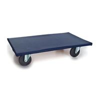 Toolland Plateau Roulant Robuste/Chariot de Transport avec Plateforme en Bois 65 x 40 cm et 4 roulettes pivotantes, idéal pour déplacer Meubles, cartons et Charges Lourdes Jusqu’à 400 kg
