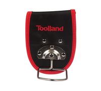 Toolland Porte-Marteau pour Ceinture, Nylon, renforcé par Rivets, avec Boucle pivotante, Noir/Rouge