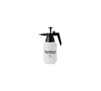 Toolland Pulvérisateur à pression, buse réglable, gradué, 1 litre, système de pompe, blanc/noir