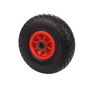 Perel Tools Roue increvable Toolland pour diable PU 254 mm jante rouge silencieuse durable