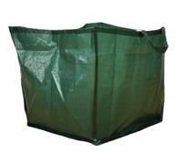 Toolland Sac à déchets de jardin, forme carrée, polyester, vert, 150 L