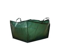 Toolland Sac à déchets de jardin, forme carrée, polyester, vert, 190 L