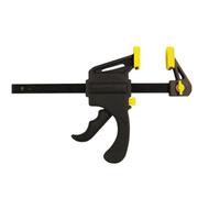 Toolland Serre-joint à prise rapide, envergure de 150 mm, PVC et nylon, noir